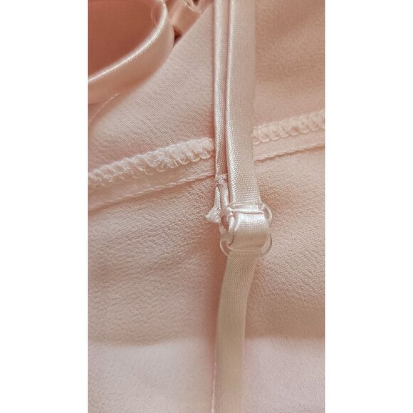 Valerie Stevens VTG Woman Size M Slip Dress Pink Embroidered Lace Lined Colette - Picture 6 of 8